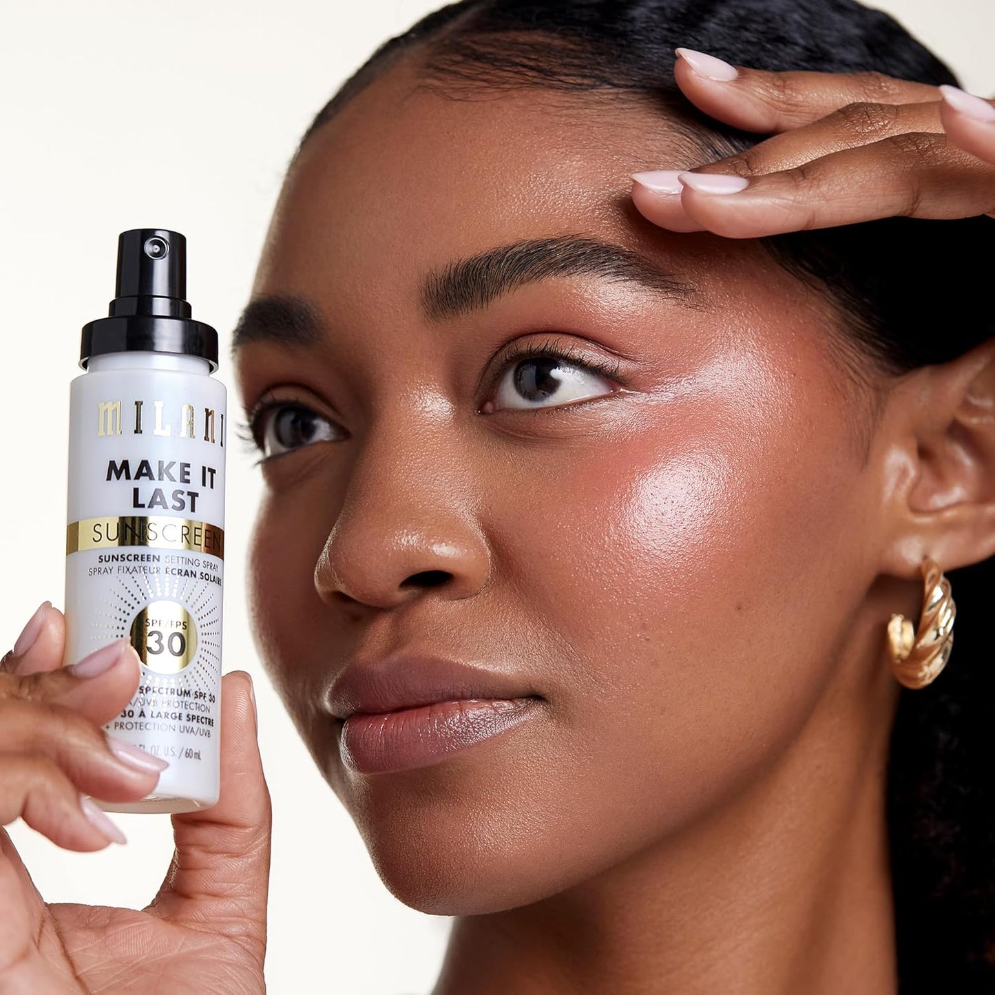 Milani Sunscreen Setting Spray + Primer, Make It Last Sunscreen for Face- SPF 30 UVA & UVB Protection Antioxidant Rich Formula for Broad Spectrum Protection, Prime + Set + Protect, 2.02Fl. Oz - 2 Pack