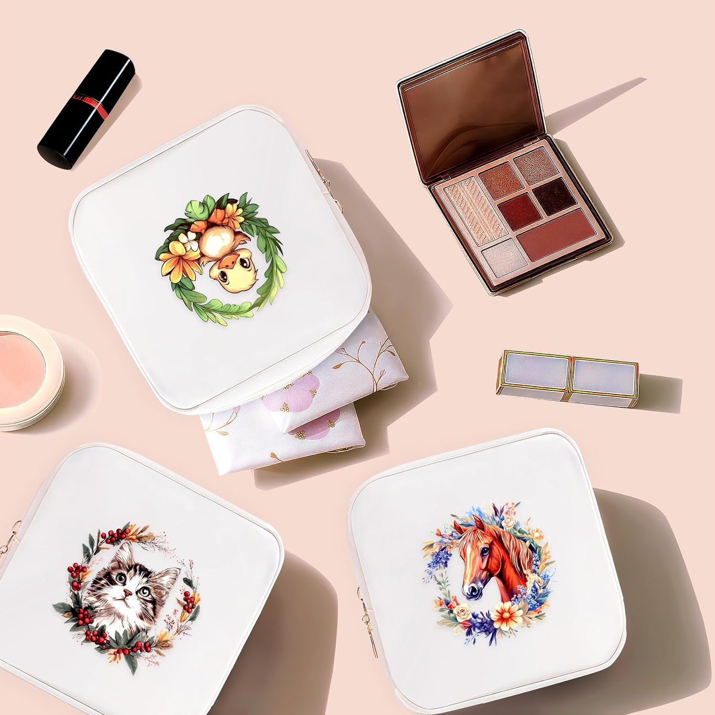 Duck Mini Makeup Bag, Duck Gift For Women Girls, Cute Portable Zipper Pouch Cosmetic Bag For Teen Girls Kids, Small Storage Bag For Sanitary Pad, Period napkin bag!