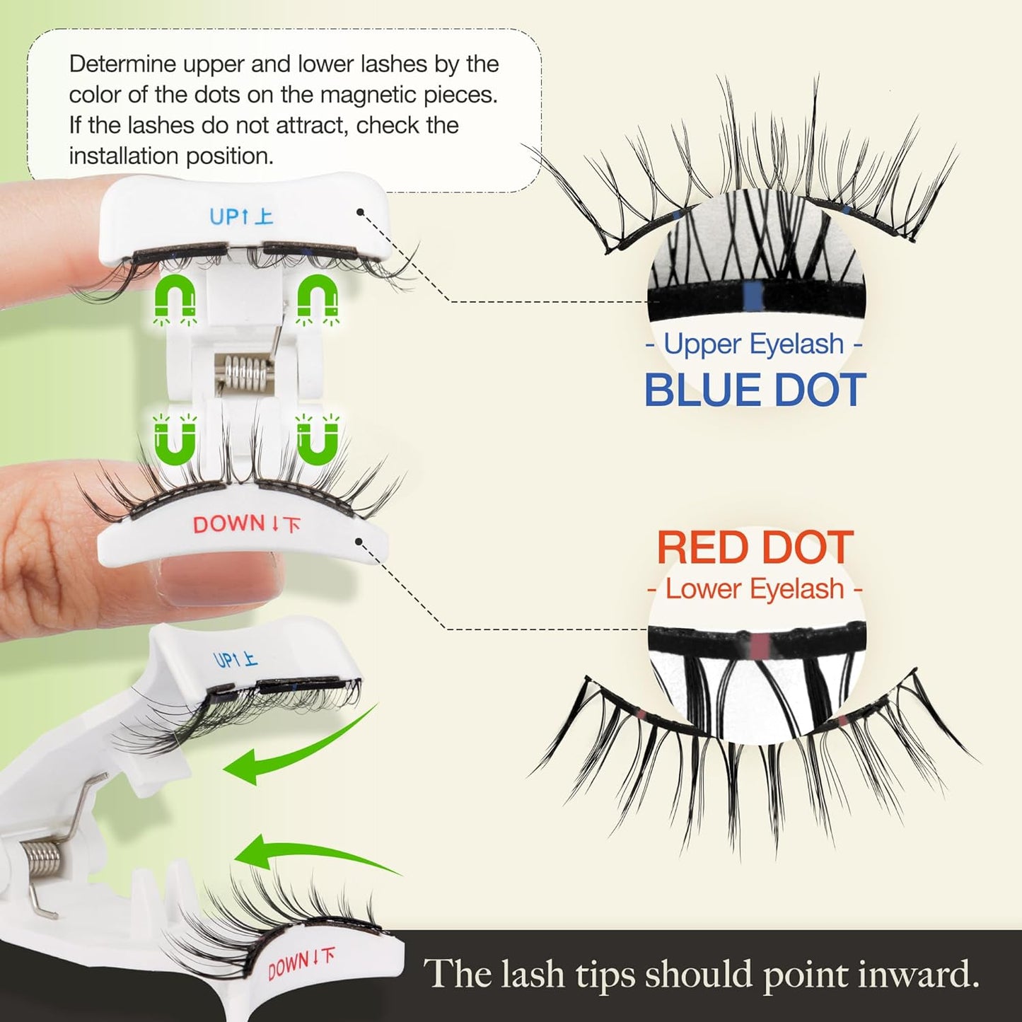 LASHVIEW Soft Magnetic Eyelashes with Applicator, Reusable Magnetic Lashes Natural Look, No Glue Needed Magnetic Lashes Windproof & Waterproof for All-Day Comfort (L01)