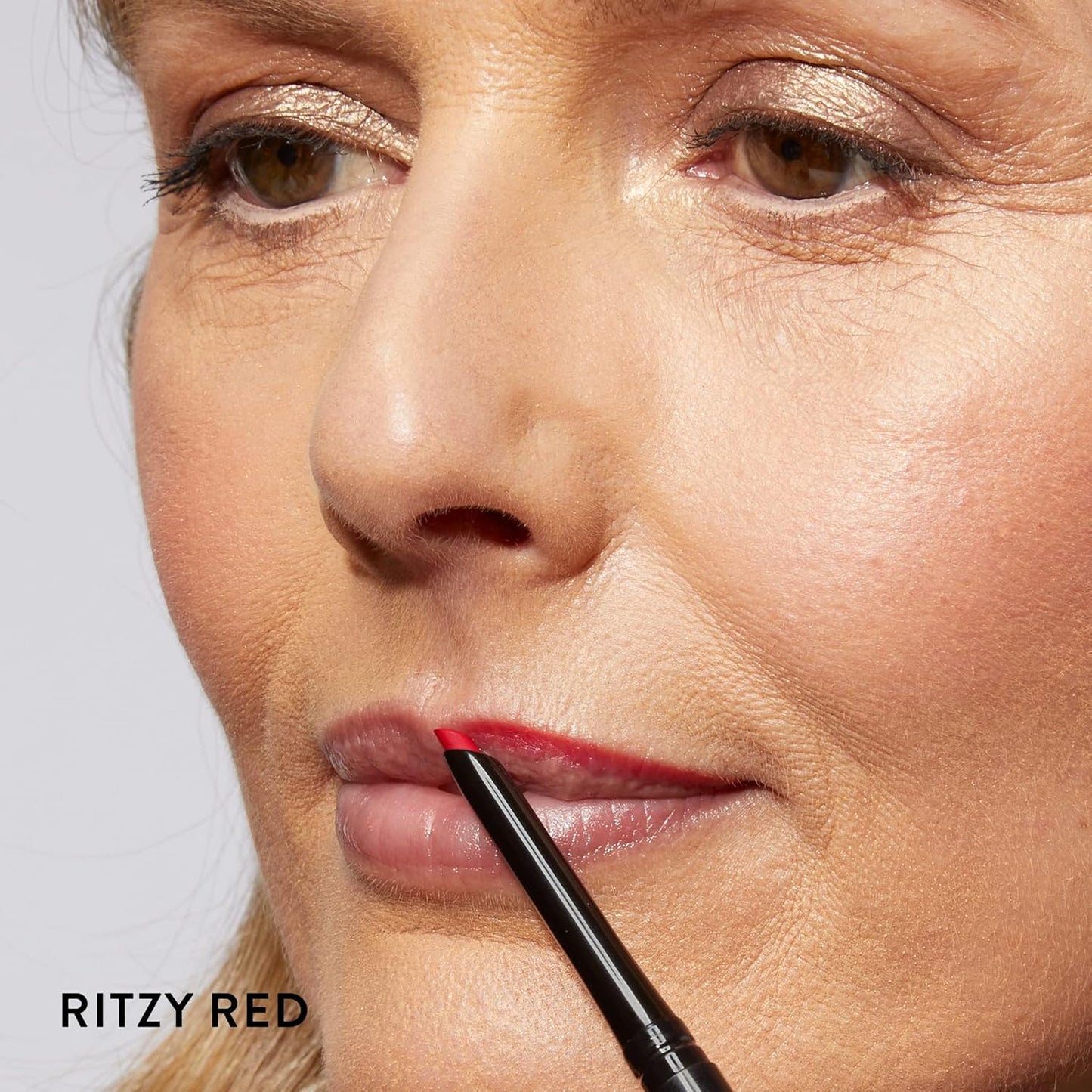 LAURA GELLER NEW YORK Modern Classic Lip Liner, Luxurious Creamy Long Lasting Lip Liner, Prevents Feathering and Fading, Ritzy Red