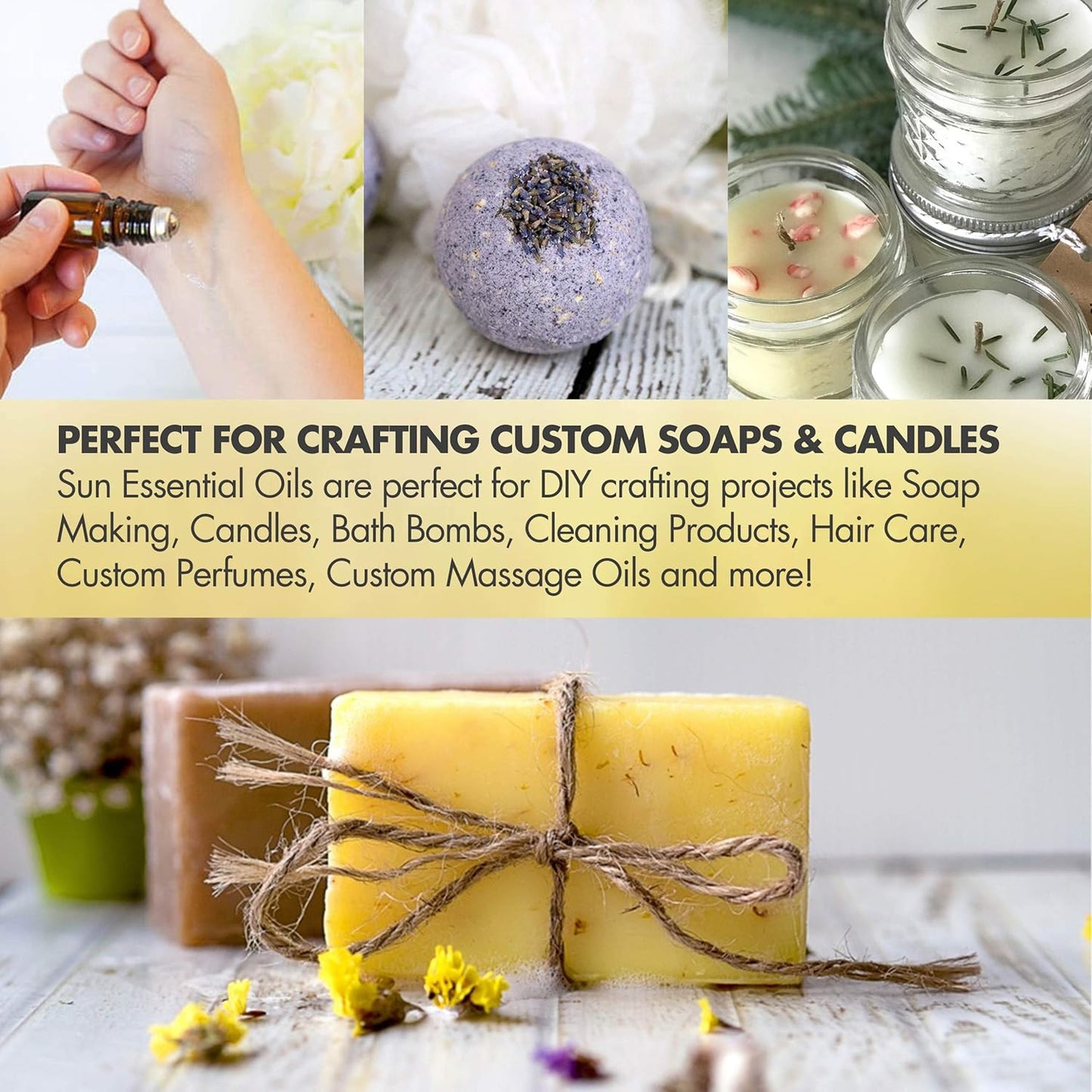 Sun Essential Oils 4oz Thyme Essential Oil – Aromatherapy Oil for Candles (4 Fluid Ounces)