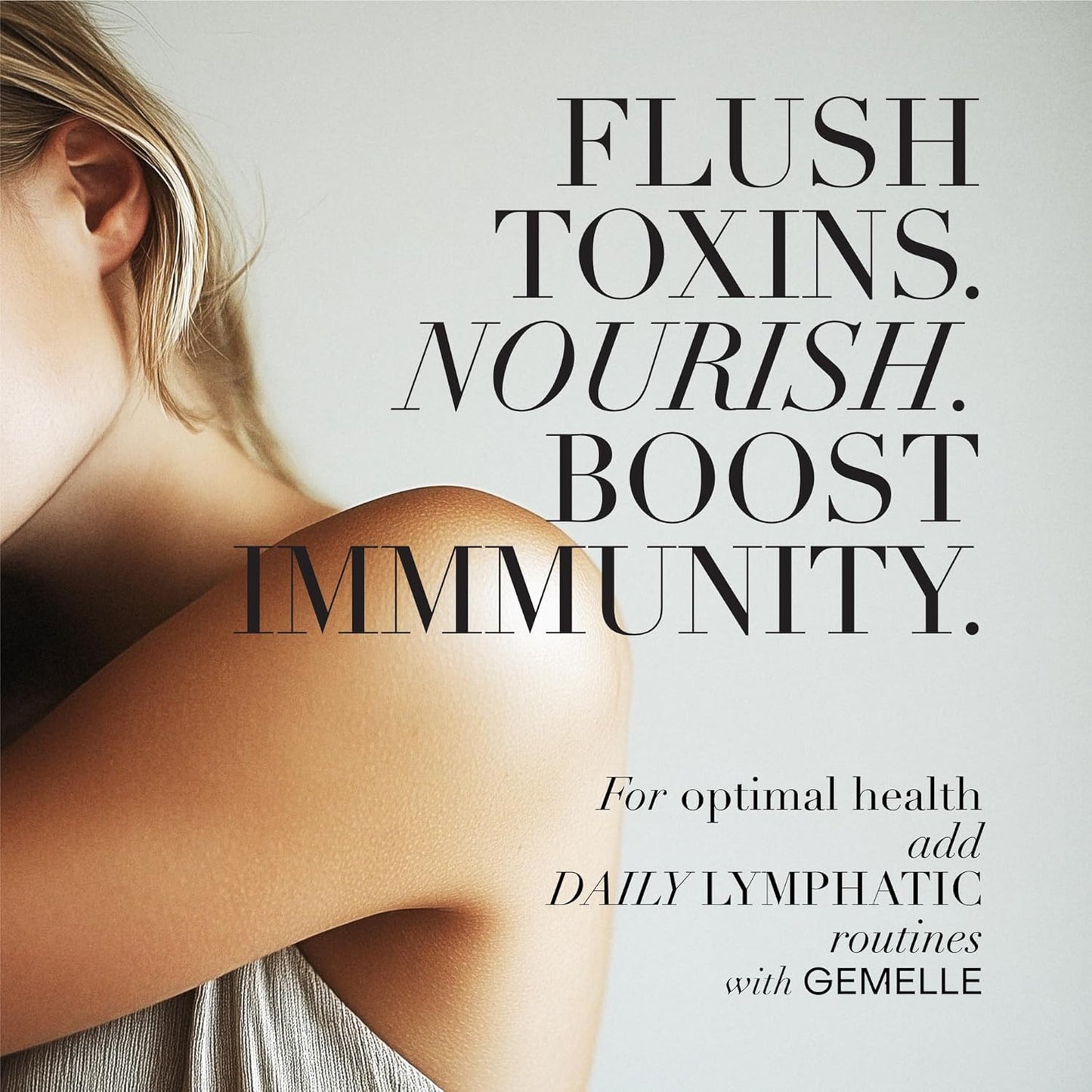 GEMELLE Lymphatic Gua Sha Breast Oil | 10x Award Winner | Lymphatic Drainage, Breast Health & Beauty | Targeted Use with Gua Sha Tool or Manual Massage | Organic, Natural, Clean Beauty - 30ml