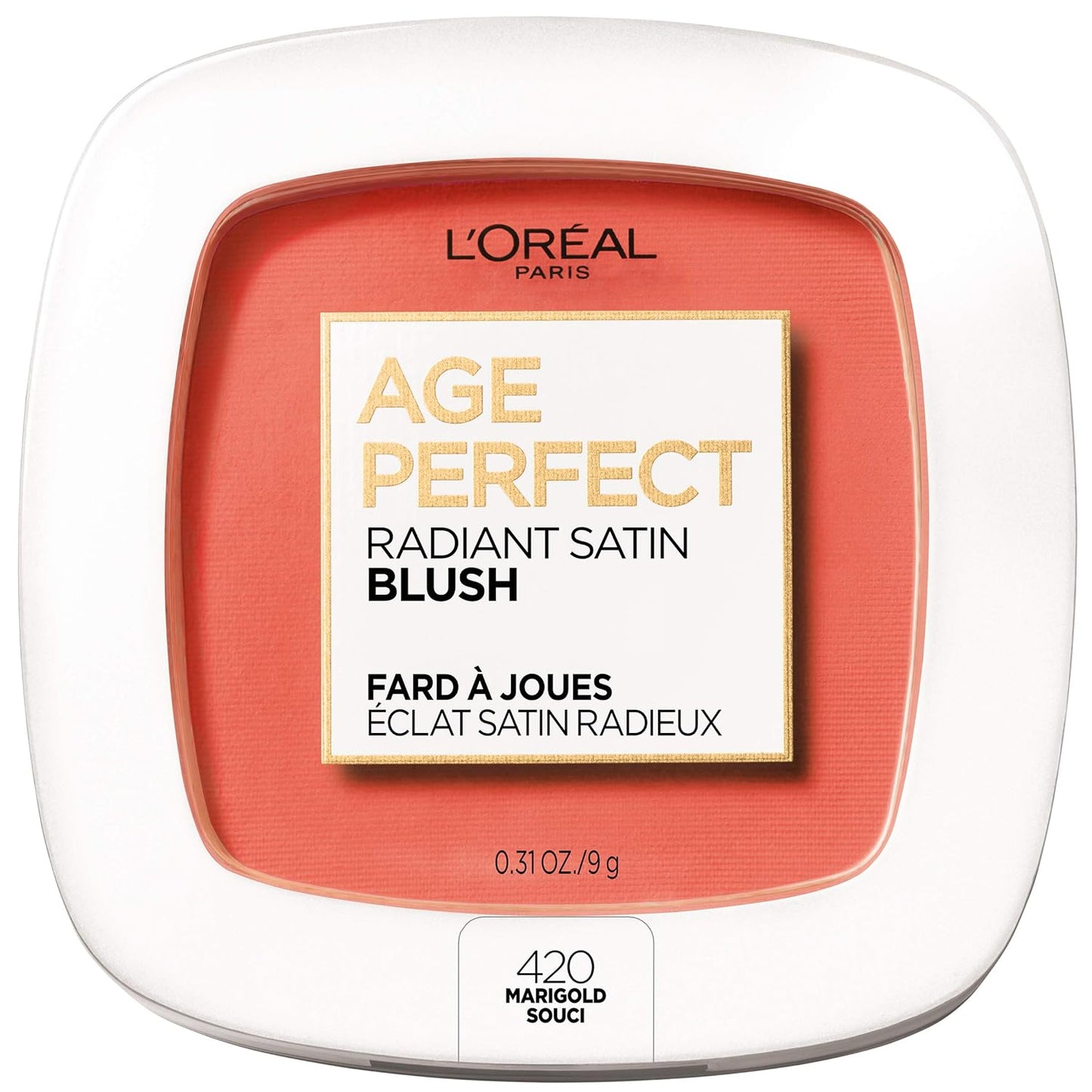 L'Oreal Paris Age Perfect Radiant Satin Blush with Camellia Oil, Marigold