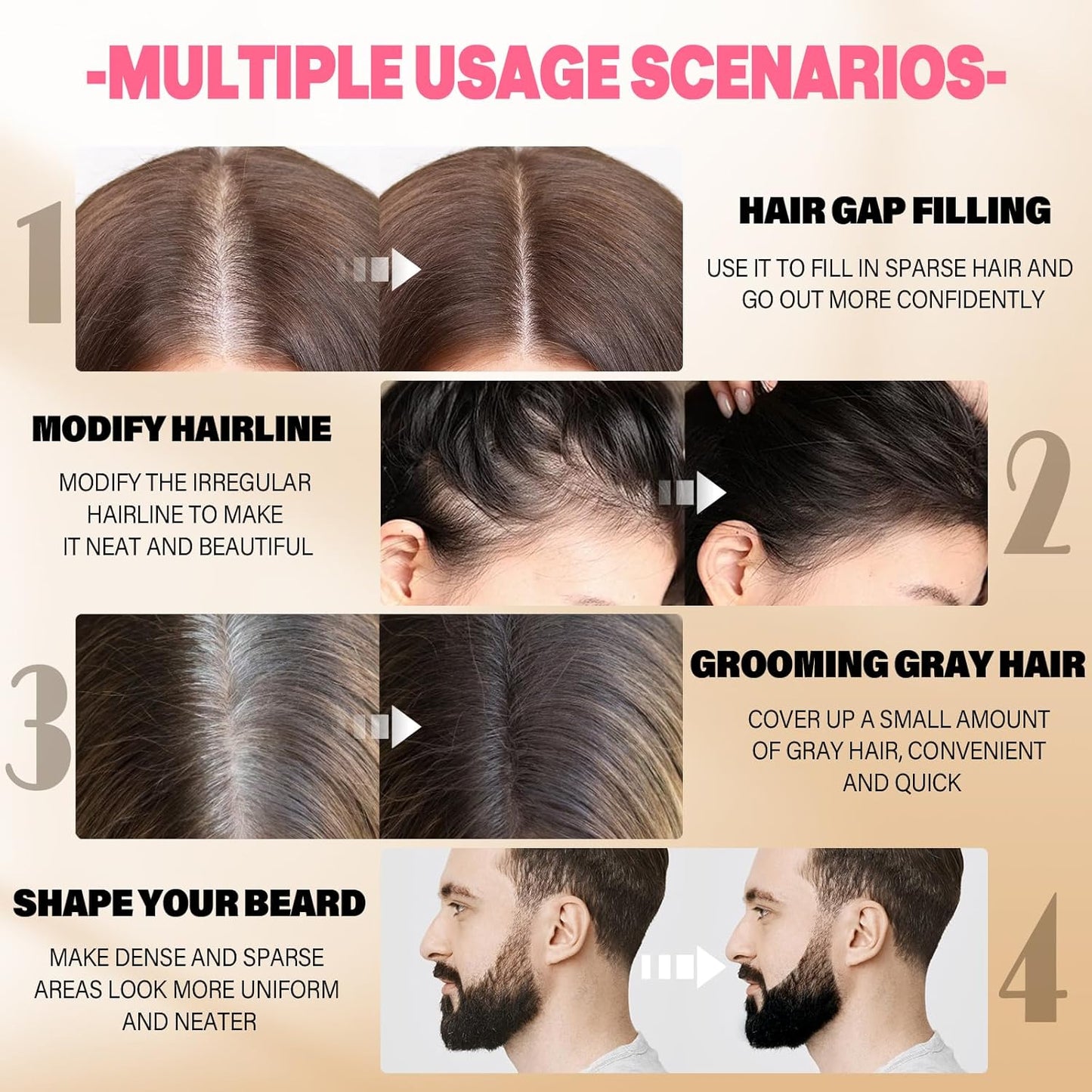 Root Touch Up Sets,Hairline Powder for Women Cover Up- Hairline Concealer for Thin and Thinning Hair, Water & Sweat Resistant,Contain Azonbey Makeup Brush (Blonde, Med-Makeup Brush)