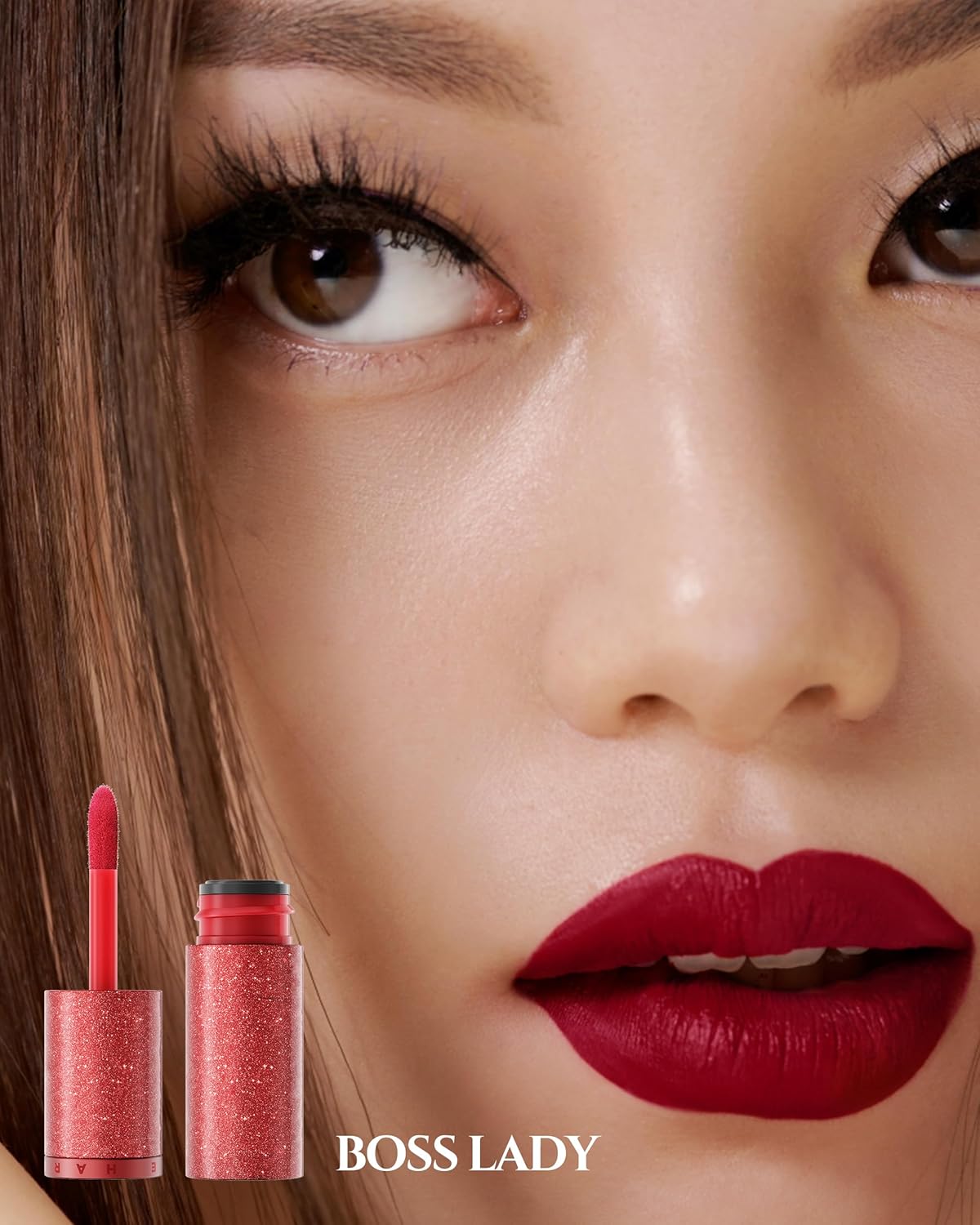 HEVVYMAKEUP Ultra Stay-On Lip Coloring Tint - Vibrant Matte Finish Lip Tint - Long Lasting Airy Weightless Lips with Perfect Fixing - Korean Lip Makeup, Boss Lady, 0.11oz.