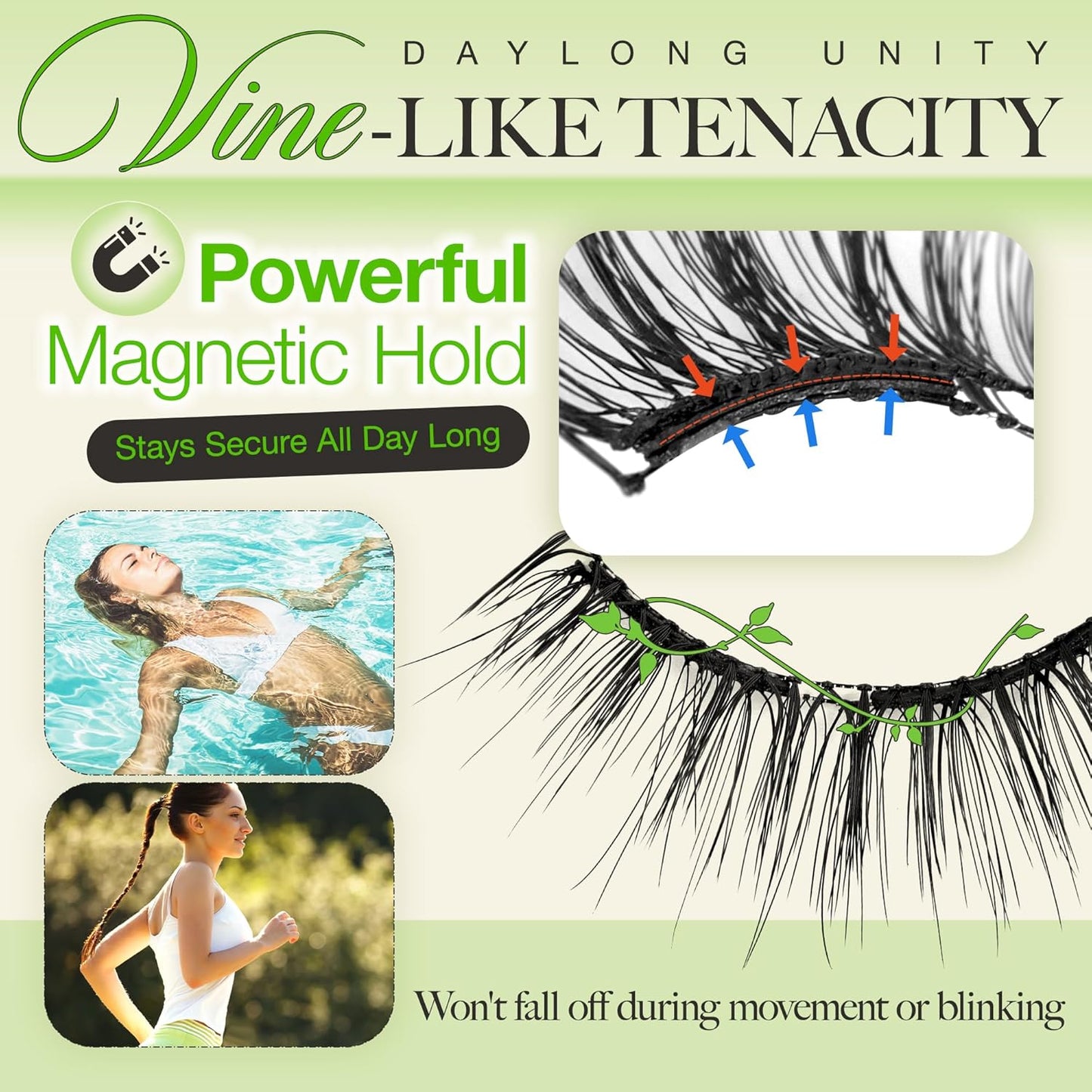 LASHVIEW Magnetic Eyelashes with Applicator (L01) No Glue Needed | Reusable & Comfortable | Windproof & Waterproof | Natural Look