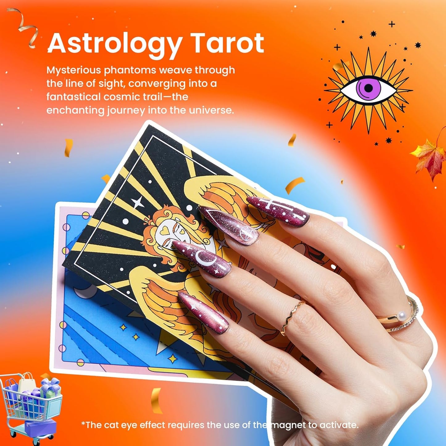 Beetles Cat Eye Gel Nail Polish Set, 6 Colors Brown Purple Glitter Nude Sparkle Stunning Champagne Burgundy Gold lavender Magnetic Effect Nail U v Gel Polish Art Design Gifts for Women