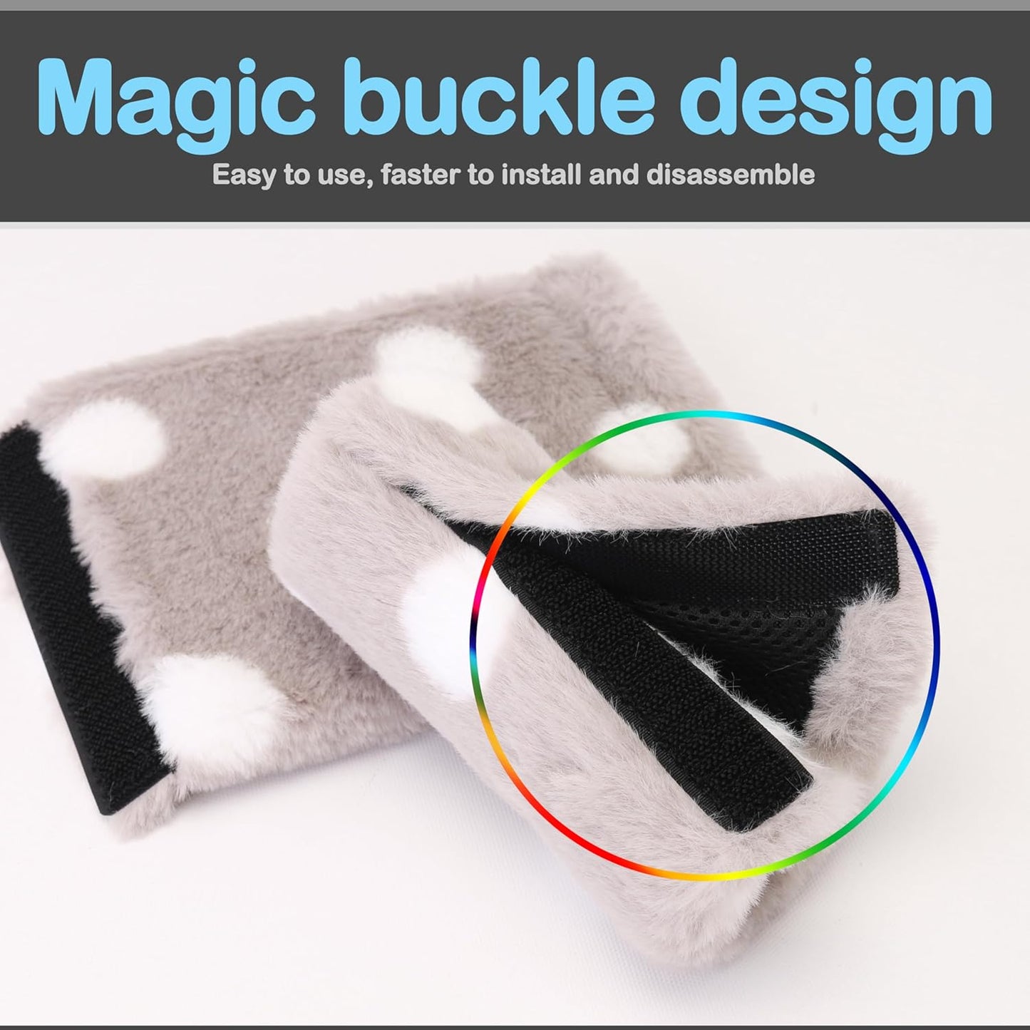 TOMMHANES AMISGUOER Walker Handle Cushions Walker Padded Hand Grip Covers Mobility Aid (WH2504B), TM-W25H04B