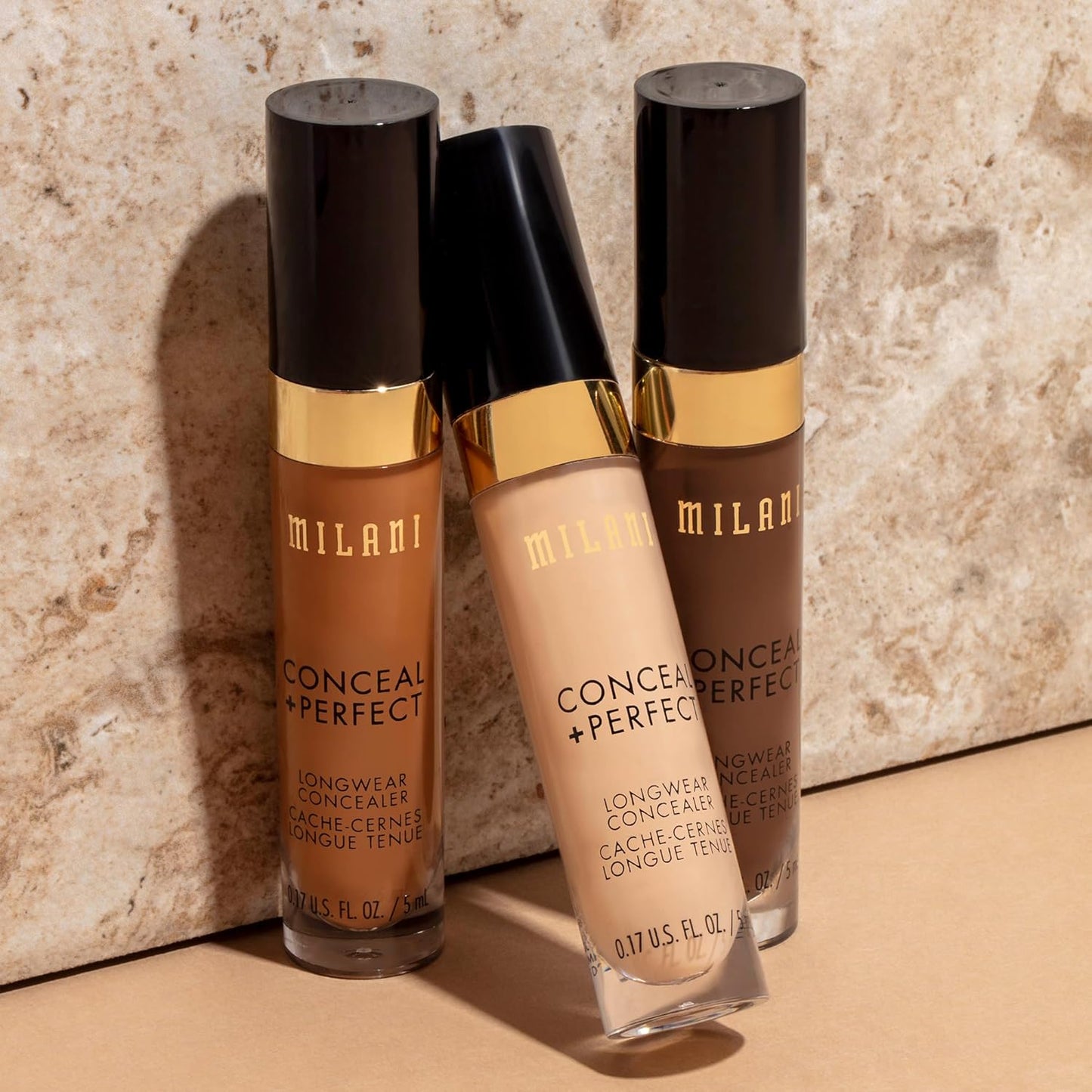 Milani Conceal + Perfect Longwear Concealer - Light Nude (0.17 Fl. Oz.) Vegan, Cruelty-Free Liquid Concealer - Cover Dark Circles, Blemishes & Skin Imperfections for Long-Lasting Wear
