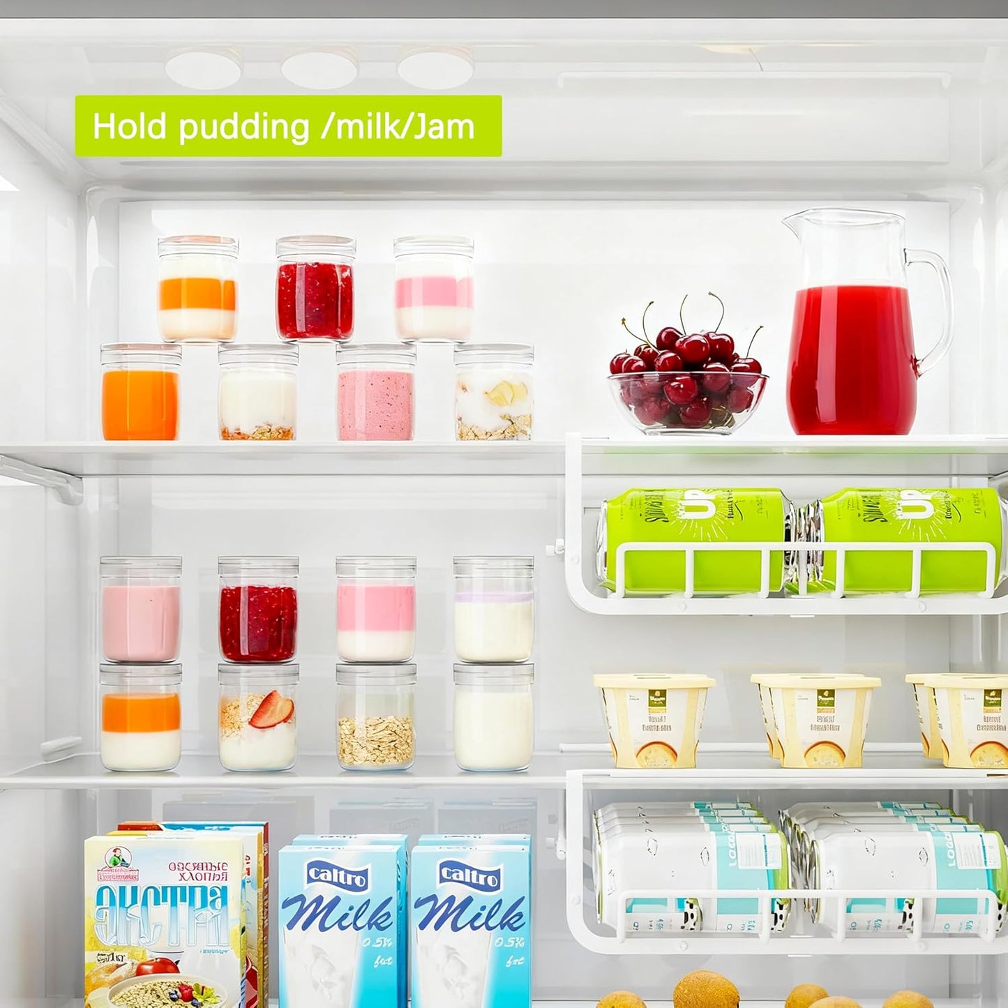 Mini Pudding Jars 82Pack, 5oz/150ml Plastic Favor Jar with Lids, Candy jars,Yogurt Containers with Pressure Sensitive Seal, Mason Jar,Jam,Bath Salt Jars Wedding Favors Honey Pot