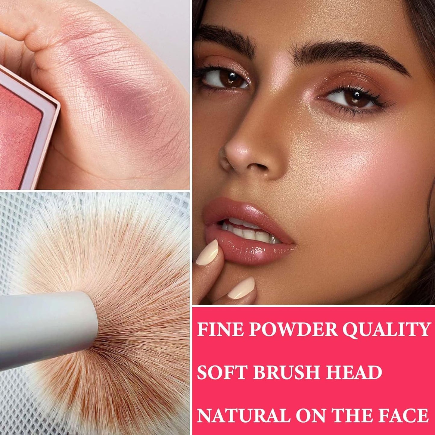 Face Glitter Blush Shimmer Waterproof Highlighter Blusher Powder,Facial Contour Corrector Long Lasting Glitter Illuminator Highlighter Palette Shimmer Highlight Makeup Palette(05#)