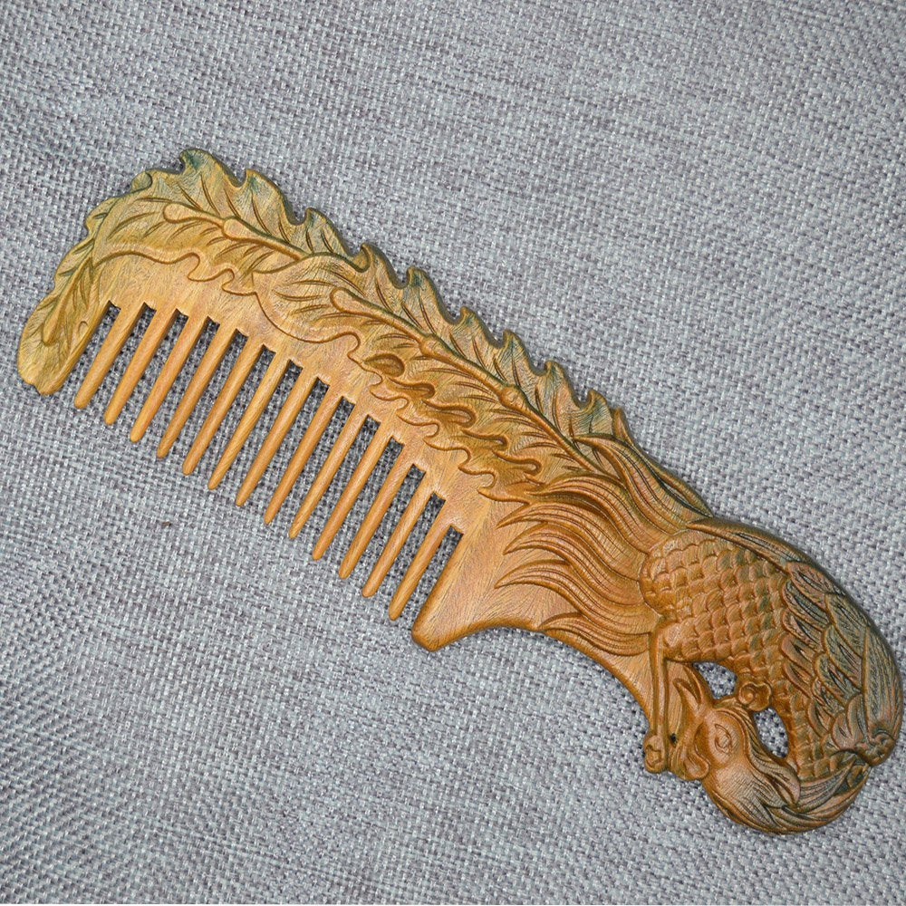Xuanli® 2 pcs Natural SandalWood Comb Hair Care Anti Static Wooden Hair Massage Natural Brush Beard Comb (M014)