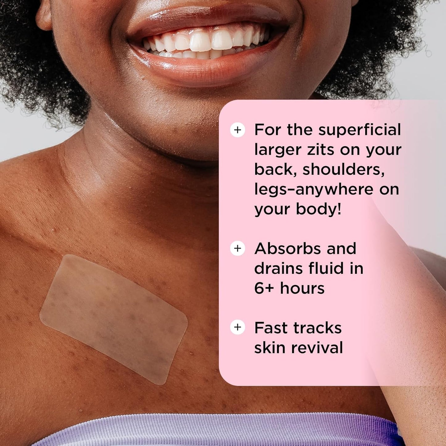 ZitSticka Pimple Patches for Face and Body, Goo Getter Hydrocolloid Patches to Cover Zits & Blemishes, Acne Patches or Zit Spot Stickers, Body Blemish Patch (Body Patch 9 Pack)