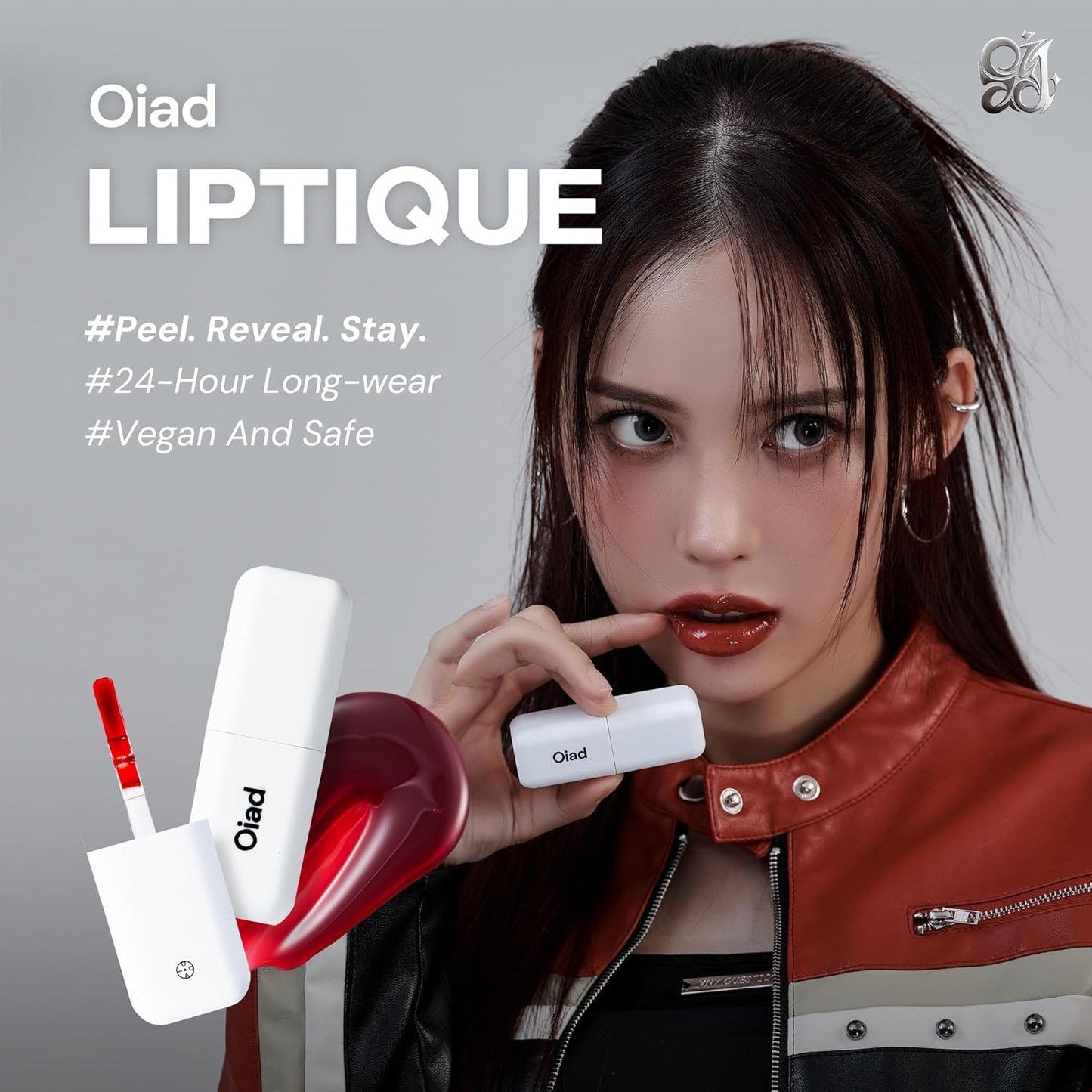 Liptique Korean Lip Stain Peel Off - 24 Hour Long Lasting Lip Tattoo, Waterproof & Transfer Proof, Nourishing & Hydrating Lip Tint for Women, Instant Plumping Lip Tints Peel Off (003 BLUNTO)