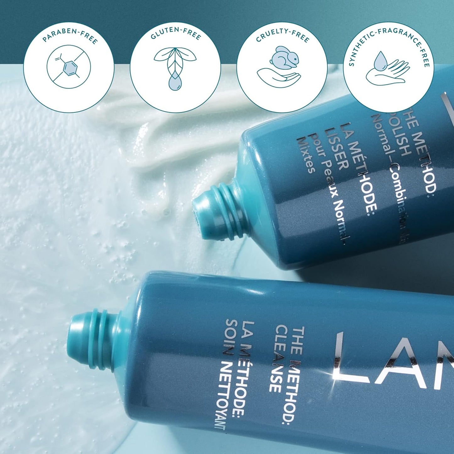 Lancer Skincare The Method: Polish Facial Exfoliator, Daily Exfoliating Face Scrub with Natural Minerals, Normal Combination Skin, 8 Fluid Ounces