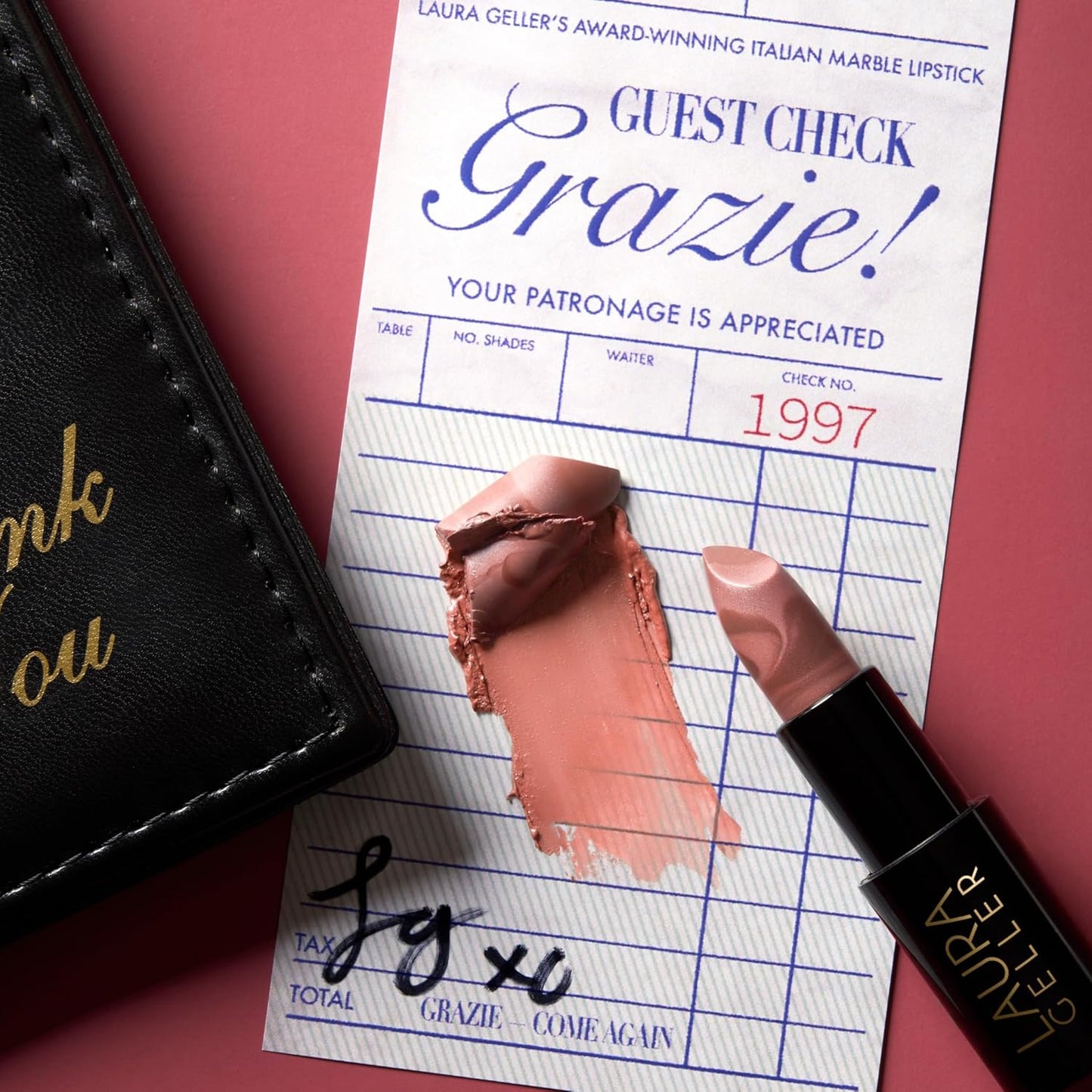 LAURA GELLER NEW YORK Italian Marble Sheer Lipstick - Prego - Hydrating & Lightweight - Vitamin E & Caster Seed Oil - Cream Finish