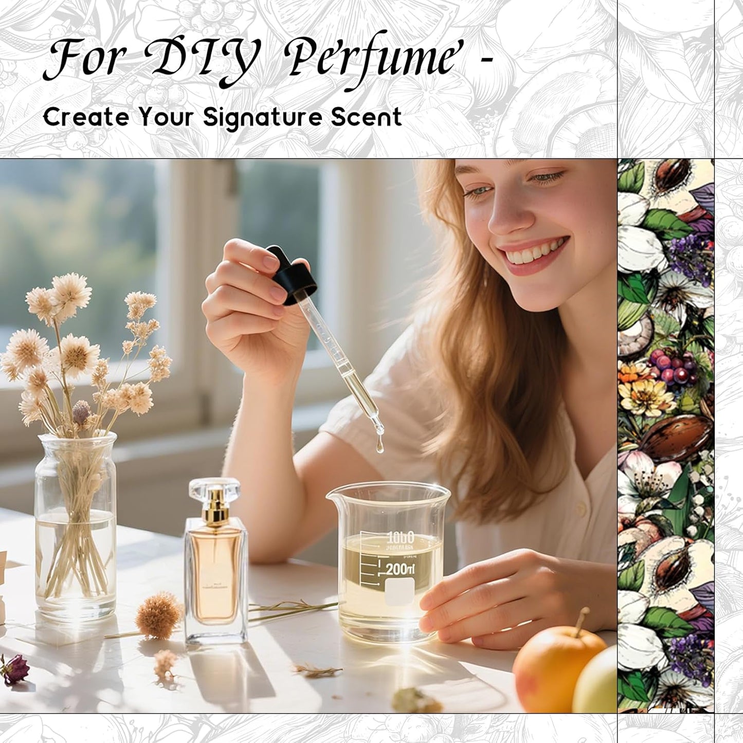 HIQILI Parisian Nocturne Fragrance Oil for Diffuser, Inspired by YL's M.on Paris, Candle & Soap & Perfume Balm Making, Sweet Notes, Long-Lasting Aroma - 5.07 Fl Oz