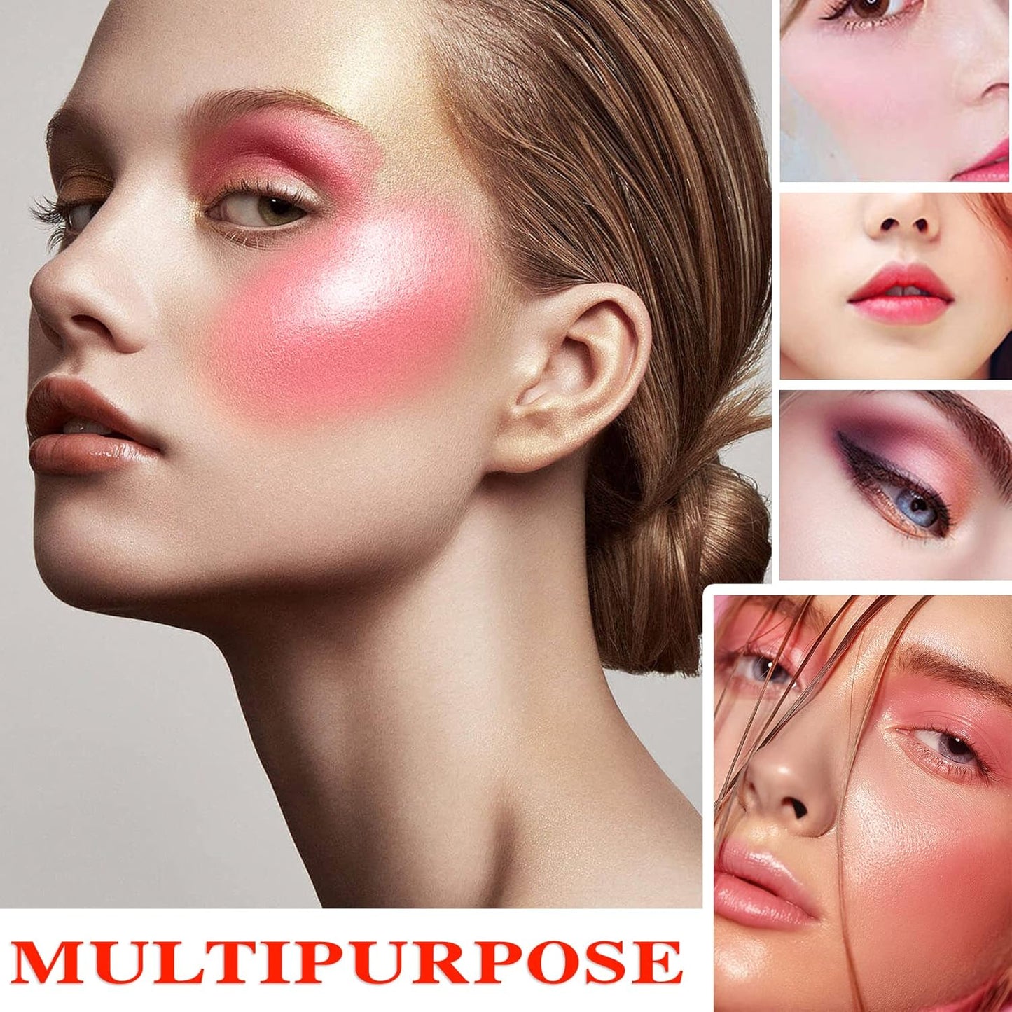 Cream Blush Stick (02) with Brush, Waterproof, Long Lasting, Shimmery Finish, Medium Coverage, Stick Pack, 40g, for All Skin Tones