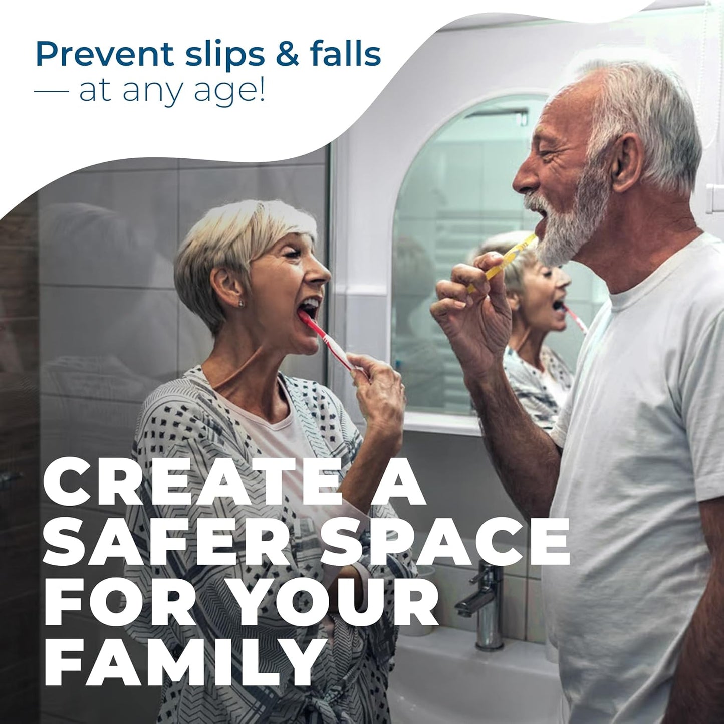 Homergy Anti Slip Shower Stickers 24 PCS, Invisible Non-Slip Shower Strips for Adults, Premium Adhesive Bath Tub Stickers (Clear)