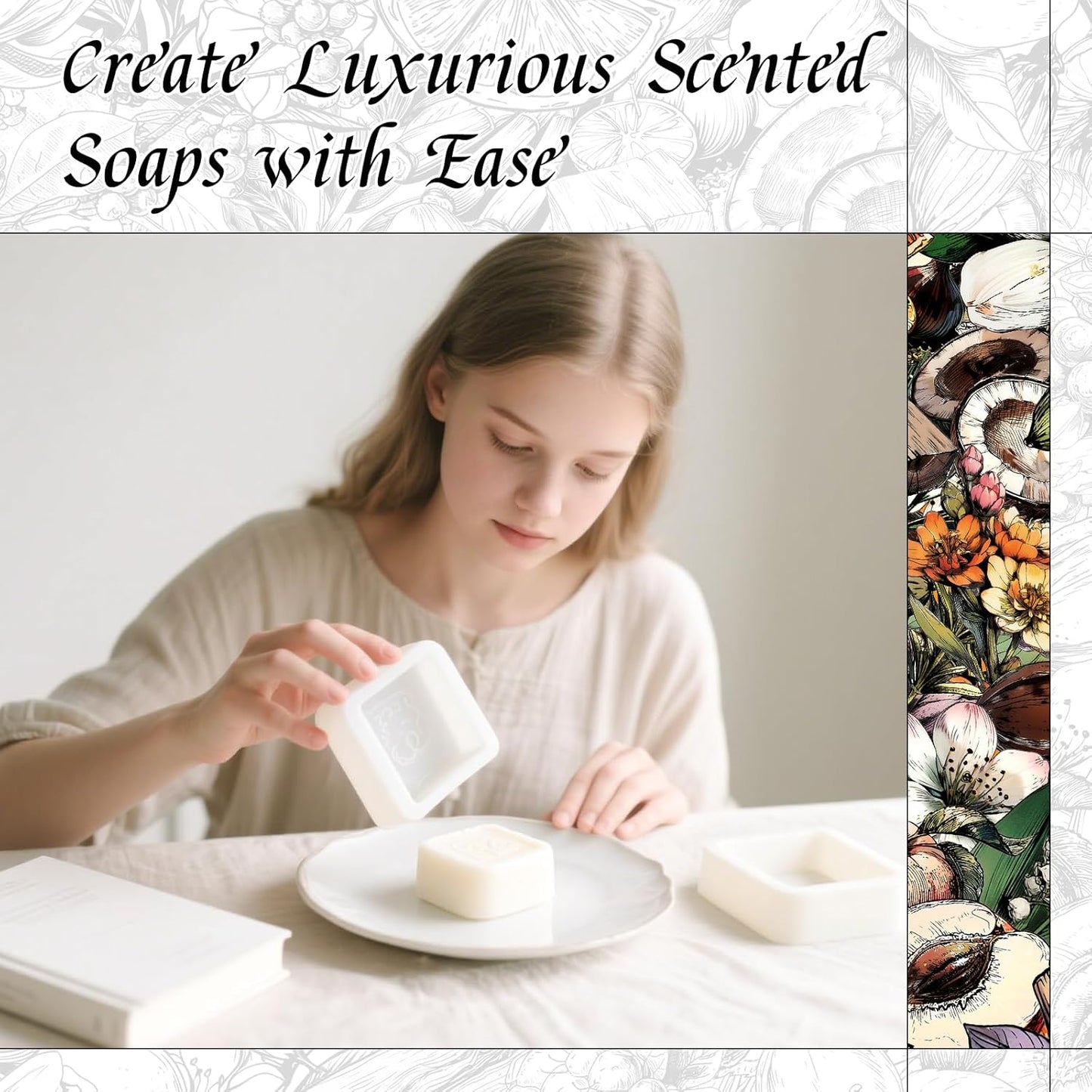 HIQILI Flowing Gold Fragrance Oil - Perfect for Soap & Candles, Inspired by R.Bane One-Mill, Men's Perfumes Making, for Essential Oil Diffusers Use - 1Fl Oz