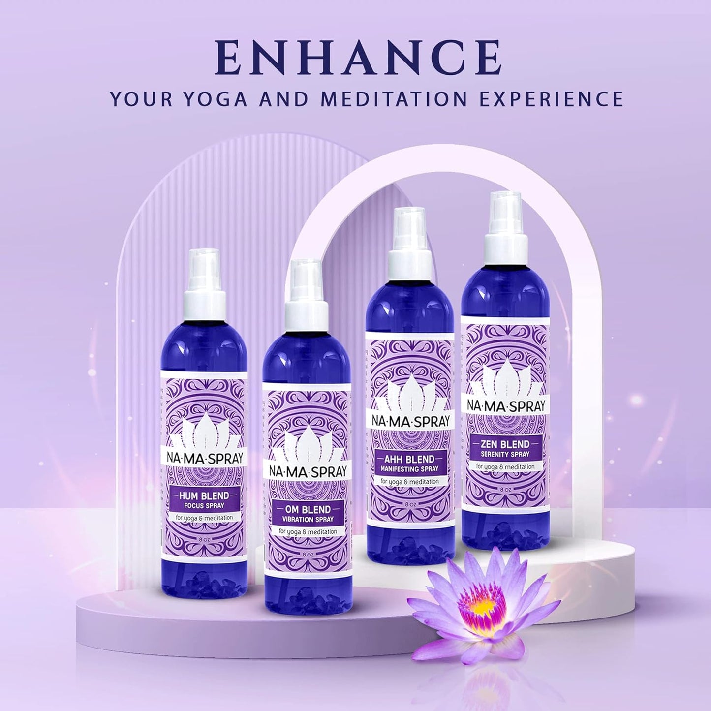 Lavender, Vanilla & Chamomile Aromatherapy Spray - Lavender Spray for Sleep, Room Mist Spray for Aura Cleansing, Spiritual Protection & Tranquility for Positive Energy & Spiritual Gift to Calm & Relax