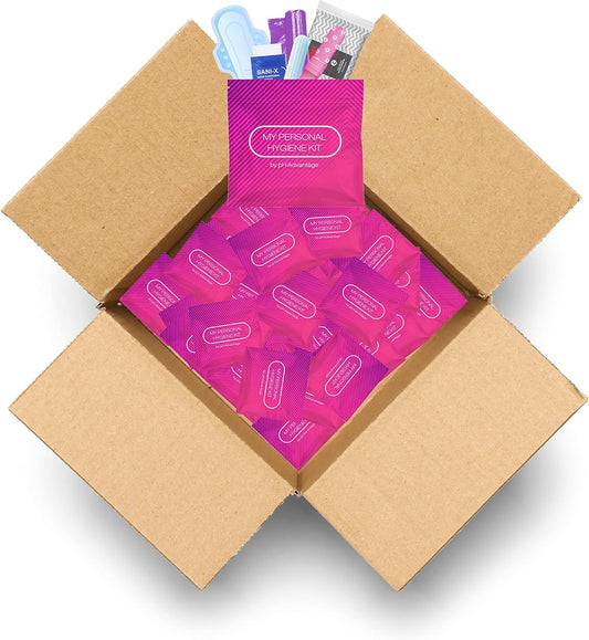 Portable Period Kit: Essential Period Pouch for Teen Girls in School, Travel, and Daily Use - Ideal for Parents, Schools, Churches, Businesses, and Homeless Outreach - Pink (Menstrual Kit, 100)