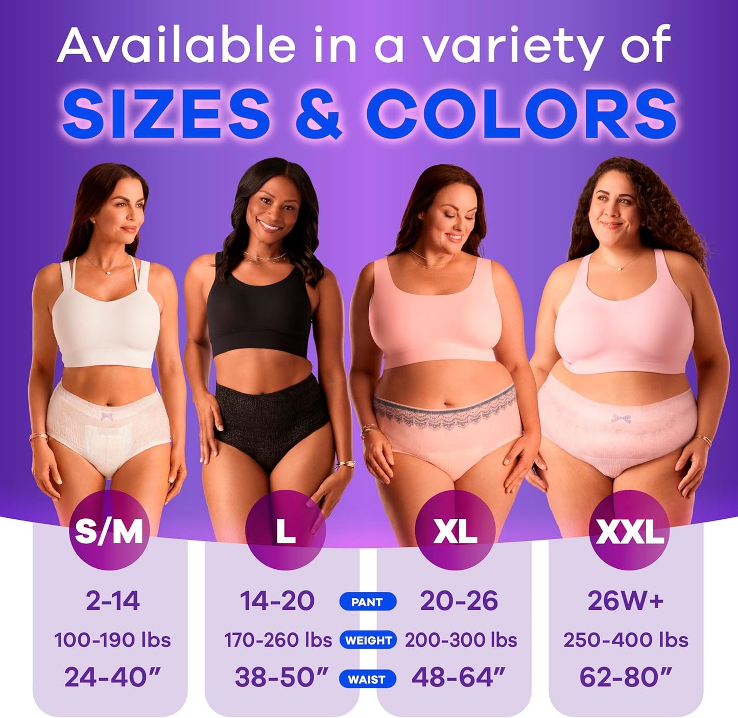 Always Discreet Adult Incontinence Underwear for Women and Postpartum Underwear, Small/Medium, Up to 100% Bladder Leak Protection, 32 Count