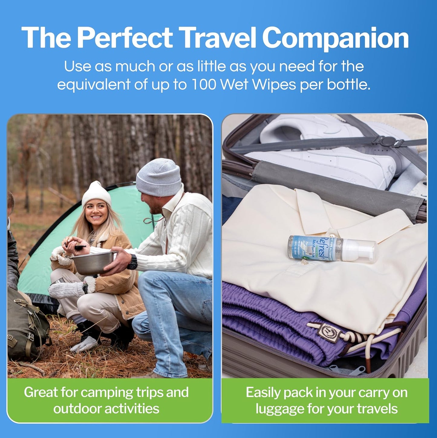 Refresh Liquid Wipe: Toilet Paper Foam. Eco-Friendly Flushable Wet Wipe Alternative. Cleanses and Soothes with Witch Hazel and Aloe. Plumbing and Septic Safe. 50ml (1.69 Fl Oz) – 3 Pack.…