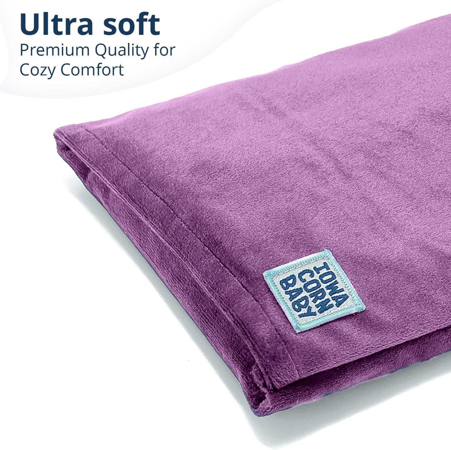 Microwave Heating Pad (with Removable Cover) – Weighted Microwavable Moist Heat Therapy Pad for Back, Neck, Shoulders, and Cramps – Portable, Reusable Cold or Warm Compress, 10" x 7", 2.5lbs