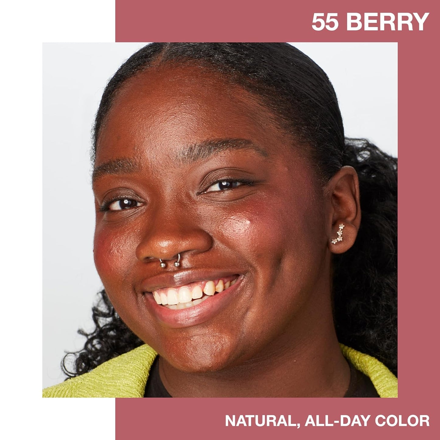 Maybelline Fit Me Powder Blush, Lightweight, Smooth, Blendable, Long-lasting All-Day Face Enhancing Makeup Color, Berry, 1 Count