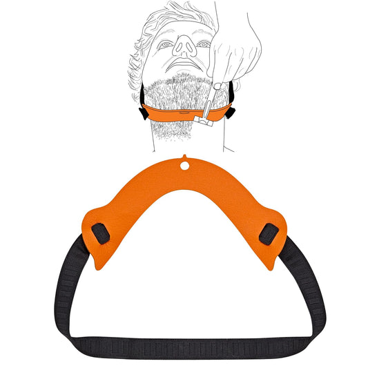 Quality Time Beard Neckline Guide Lite: Hands-Free, Flexible, Adjustable, Beard Template, Do-it-yourself Neck Haircut Tool, Beard Lineup Shaping Guard/Stencil, Patented.
