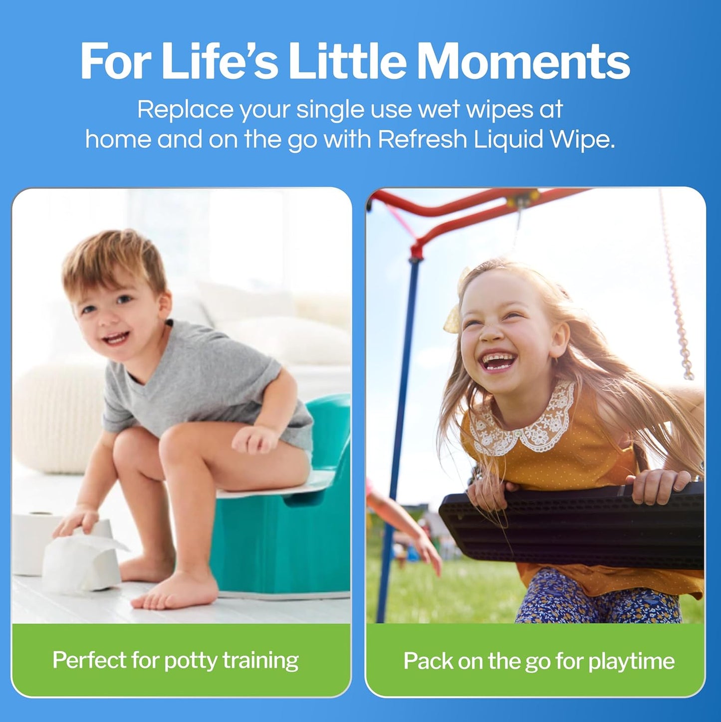 Refresh Liquid Wipe: Toilet Paper Foam. Eco-Friendly Flushable Wet Wipe Alternative. Cleanses and Soothes with Witch Hazel and Aloe. Plumbing and Septic Safe. 50ml (1.69 Fl Oz) – 3 Pack.…