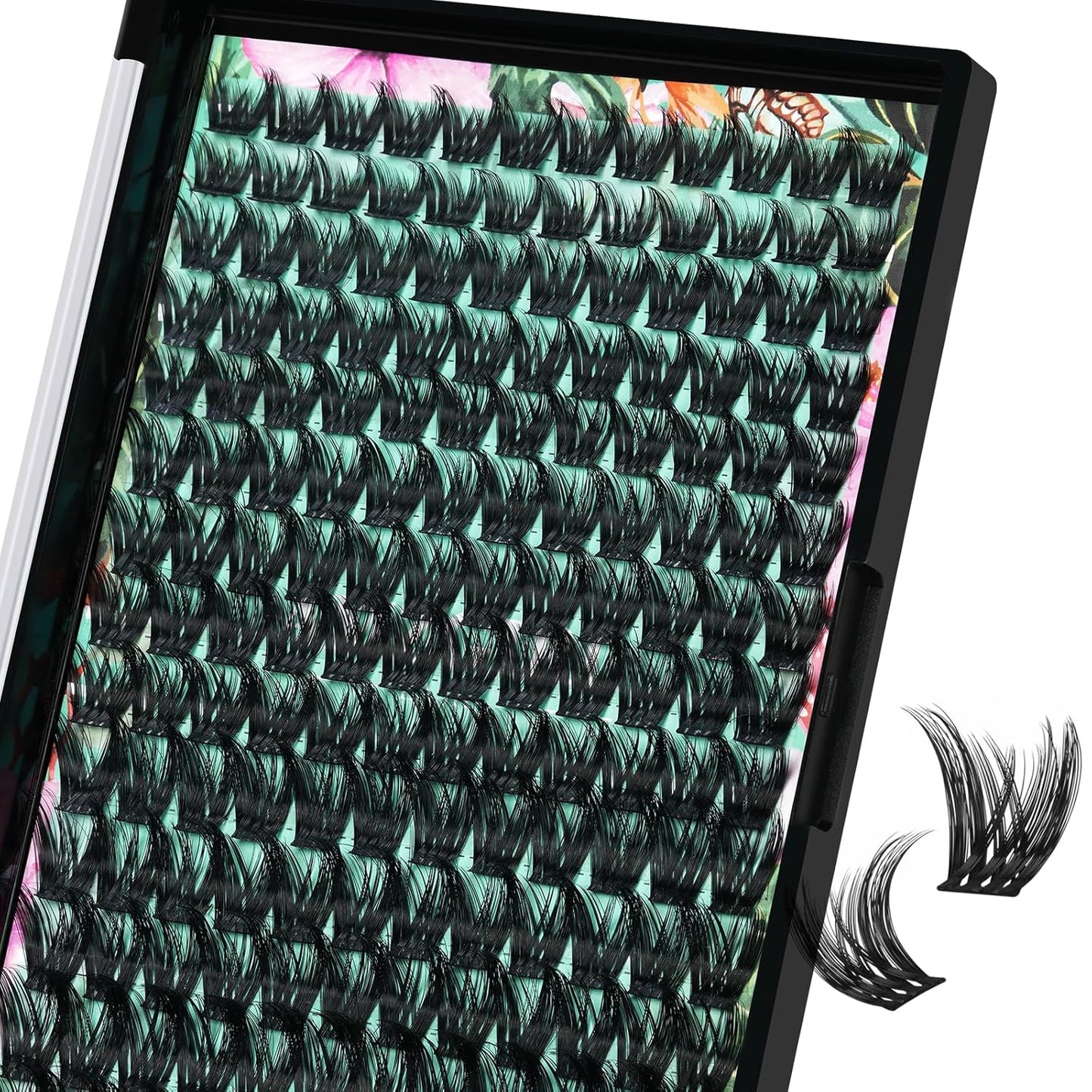 Lash Clusters Wet Look 168Pcs Eyelash Cluster Ultra-Thin Lash Band Eyelashes Extensions Spiky Anime Wide Span Lashes(Mallow,D-Mix10-18mm)