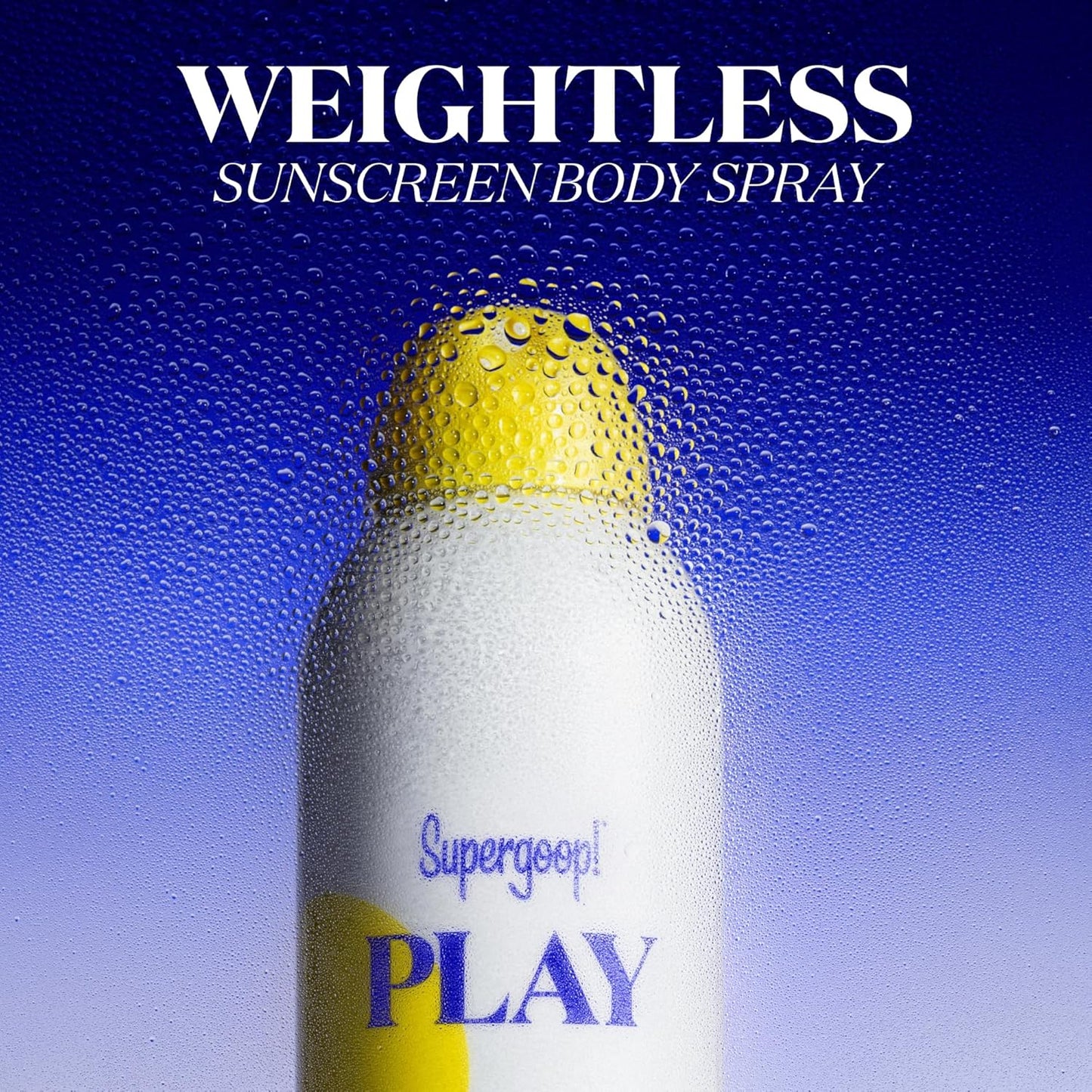 Supergoop! PLAY Antioxidant Body Mist w/Vitamin C - 6 fl oz - SPF 50 PA++++ Broad Spectrum Sunscreen - Body Spray - Great for Active Days
