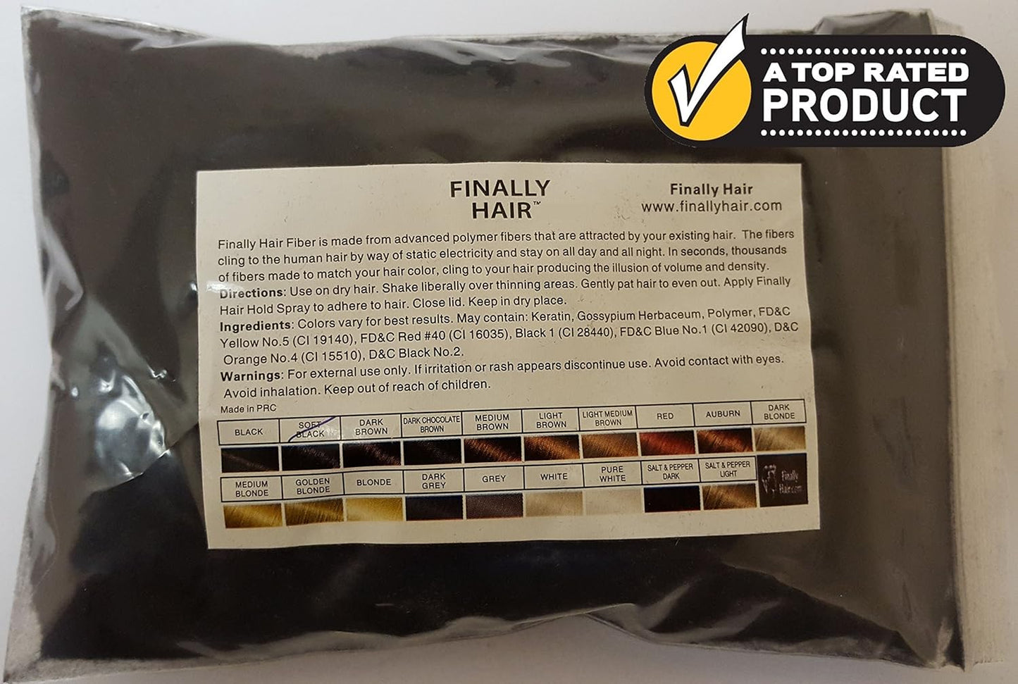New Hair Building Fibers 100+14=114 Grams. Highest Grade Refill That You Can Use for Your Bottles From Competitors Like Toppik, Xfusion, Toppix (Soft Black)