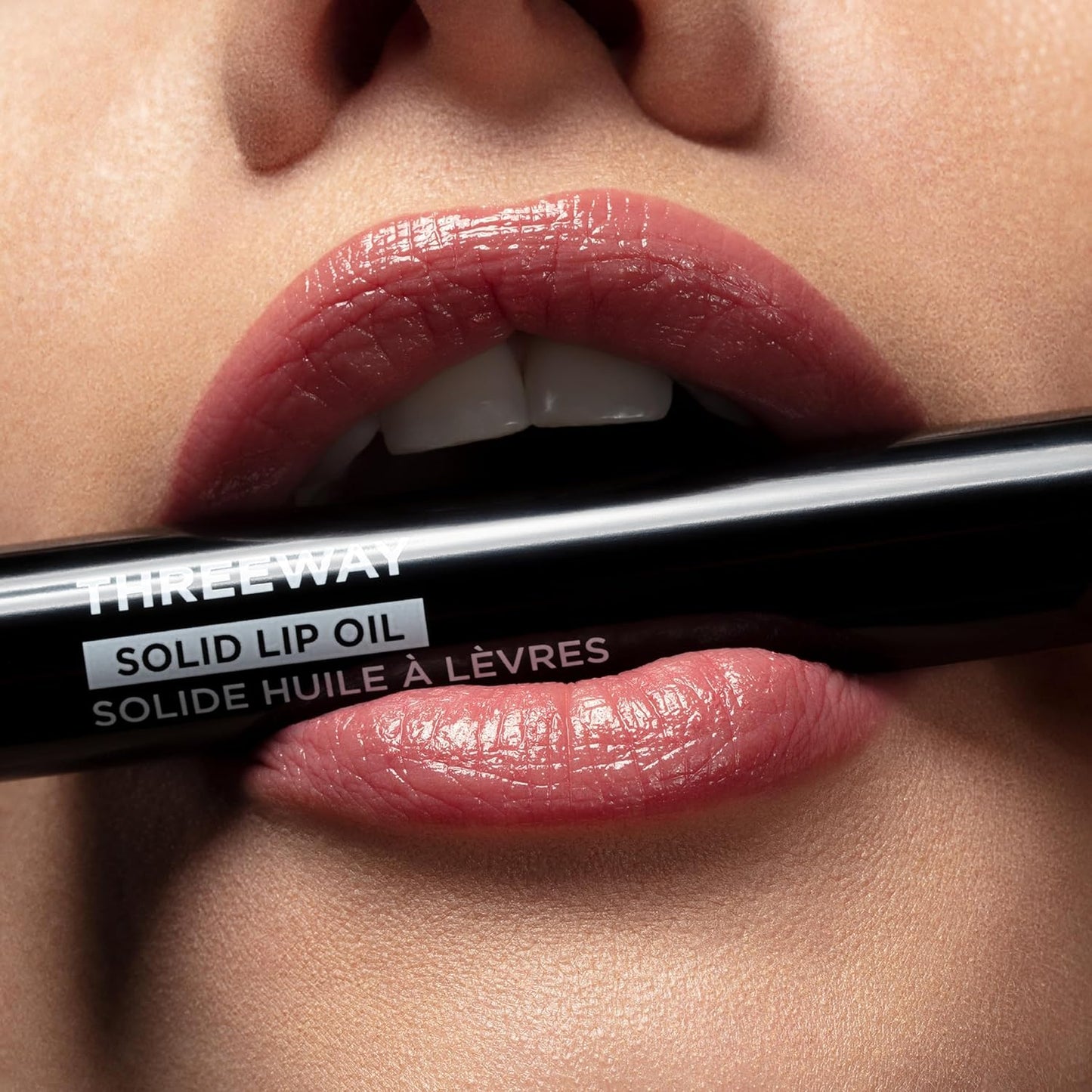 Deck of Scarlet Threeway Solid Lip Oil, Vegan Formula With Hyaluronic Acid and Hydrating Oil Blend, Glossy Finish - Natural Nectar