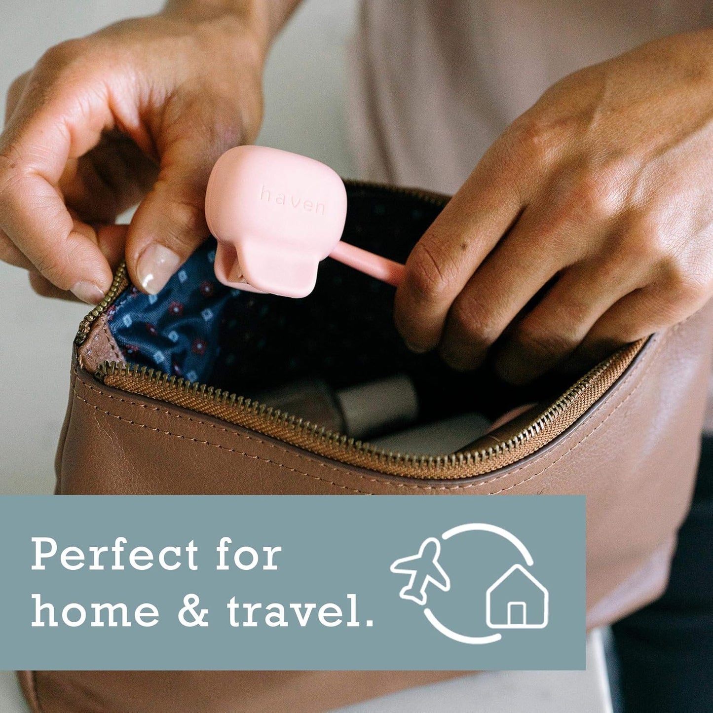 Haven Toothbrush Cover - Fits Electronic and Manual Toothbrushes - Toothbrush Case Holder for Travel - Set of 4 Tooth Brush Protectors (White, Coral, Teal, Charcoal Gray)